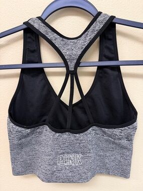 Victoria’s Secret PINK SPORT Gray Sport Bra SzM
